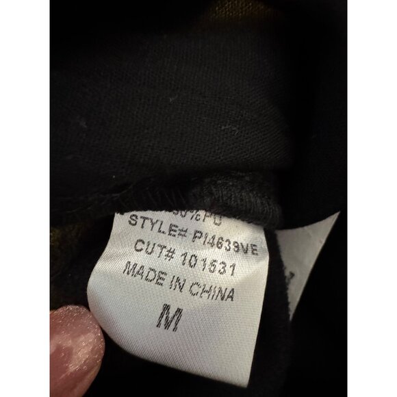 LBLC The Label Jen Faux Leather Vegan Trouser Cropped 6/8 Size Medium Black NWT - Picture 5 of 12